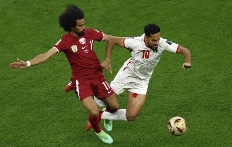 مباراة قطر والأردن